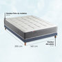 Voir la diapositive 5 : IDLITERIE Matelas ressorts MAX, 7 zones, sommier rigide, pack couette oreiller
