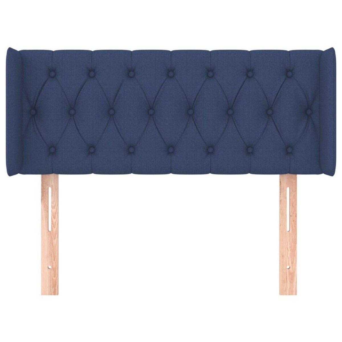 VIDAXL Tete de lit avec oreilles Bleu 93x16x78/88 cm Tissu