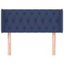 Voir la diapositive 3 : VIDAXL Tete de lit avec oreilles Bleu 93x16x78/88 cm Tissu