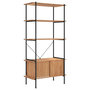 Voir la diapositive 2 : VIDAXL Etagere a 5 niveaux armoire 80x40x163cm Acier bois d'ingenierie
