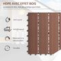 Voir la diapositive 4 : OUTSUNNY Lot de 11 dalles de jardin piscine 30 x 30 x 2,2 cm - clipsables, antidérapantes - HDPE effet bois