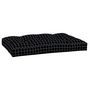 Voir la diapositive 4 : VIDAXL Coussin de palette motif a carreaux noir 120x80x12 cm tissu