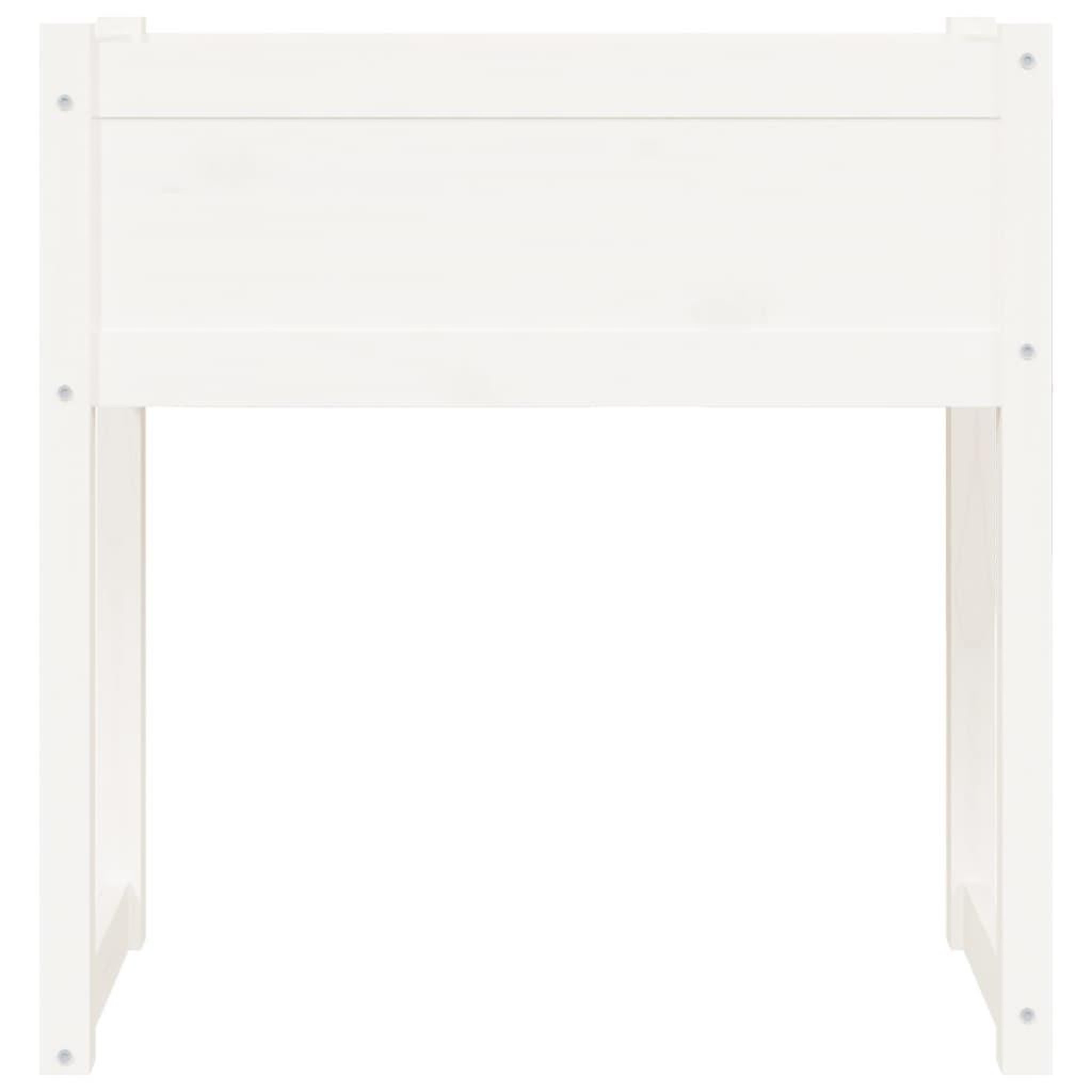 Voir la diapositive 5 : VIDAXL Jardiniere Blanc 78x40x81 cm Bois massif de pin