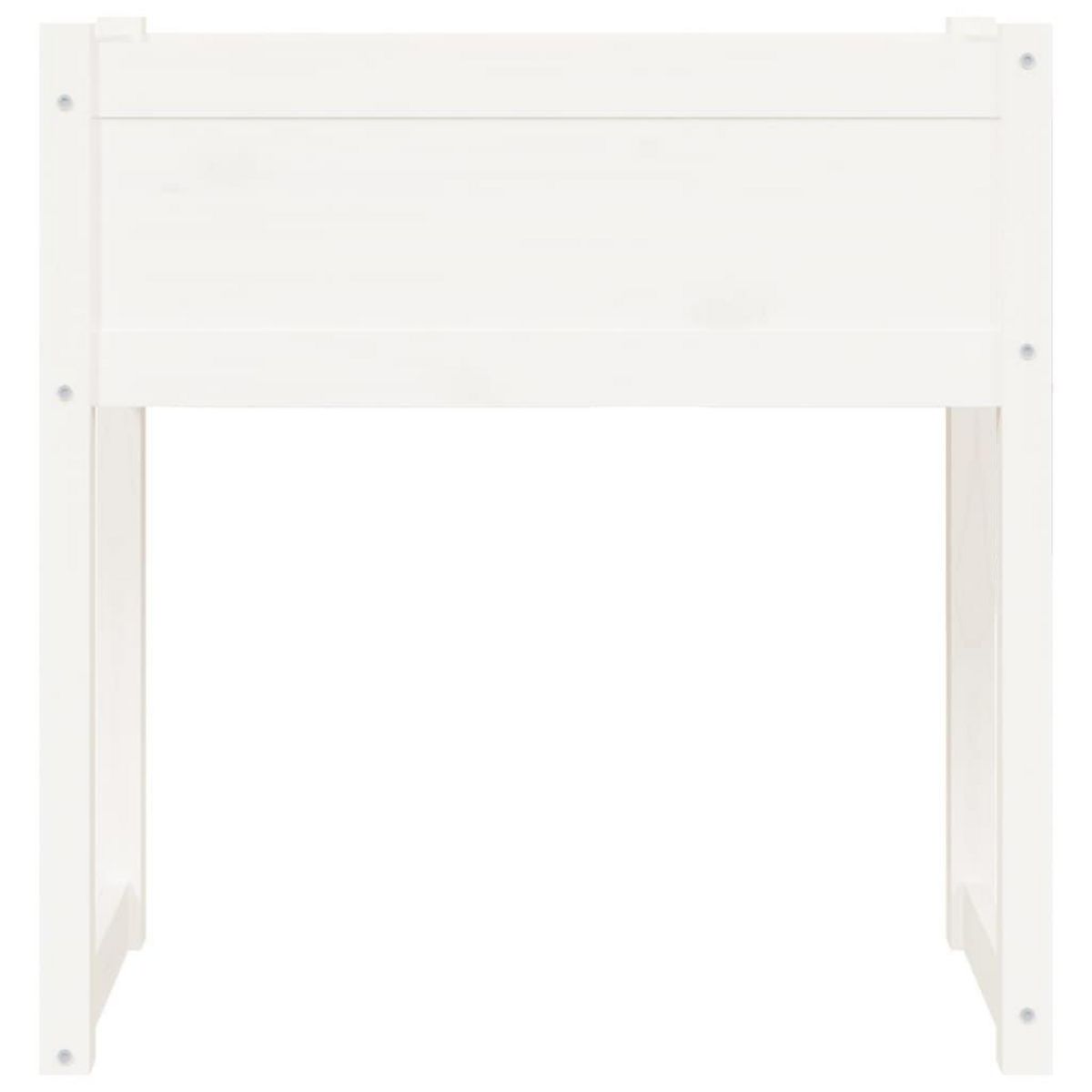 VIDAXL Jardiniere Blanc 78x40x81 cm Bois massif de pin