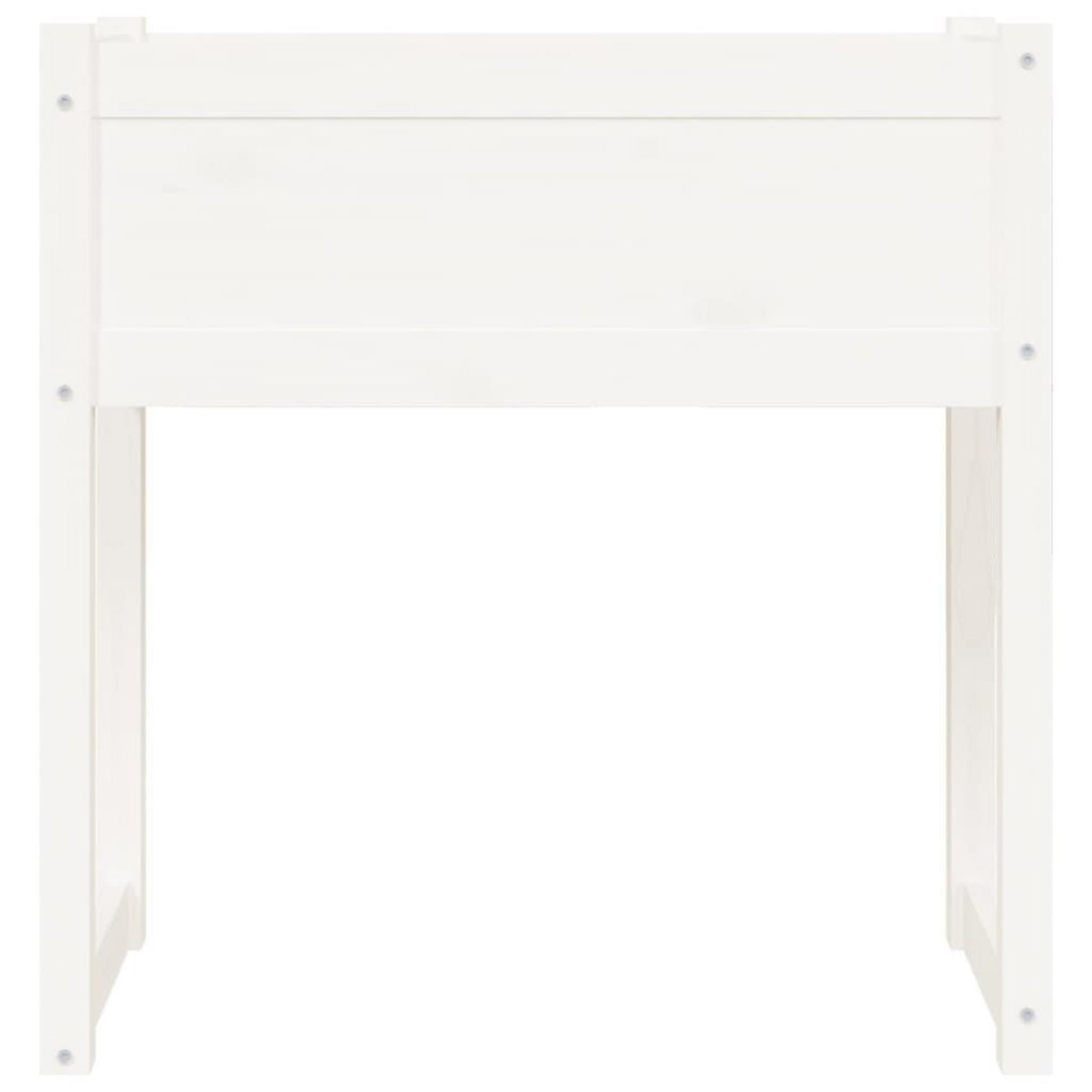 VIDAXL Jardiniere Blanc 78x40x81 cm Bois massif de pin