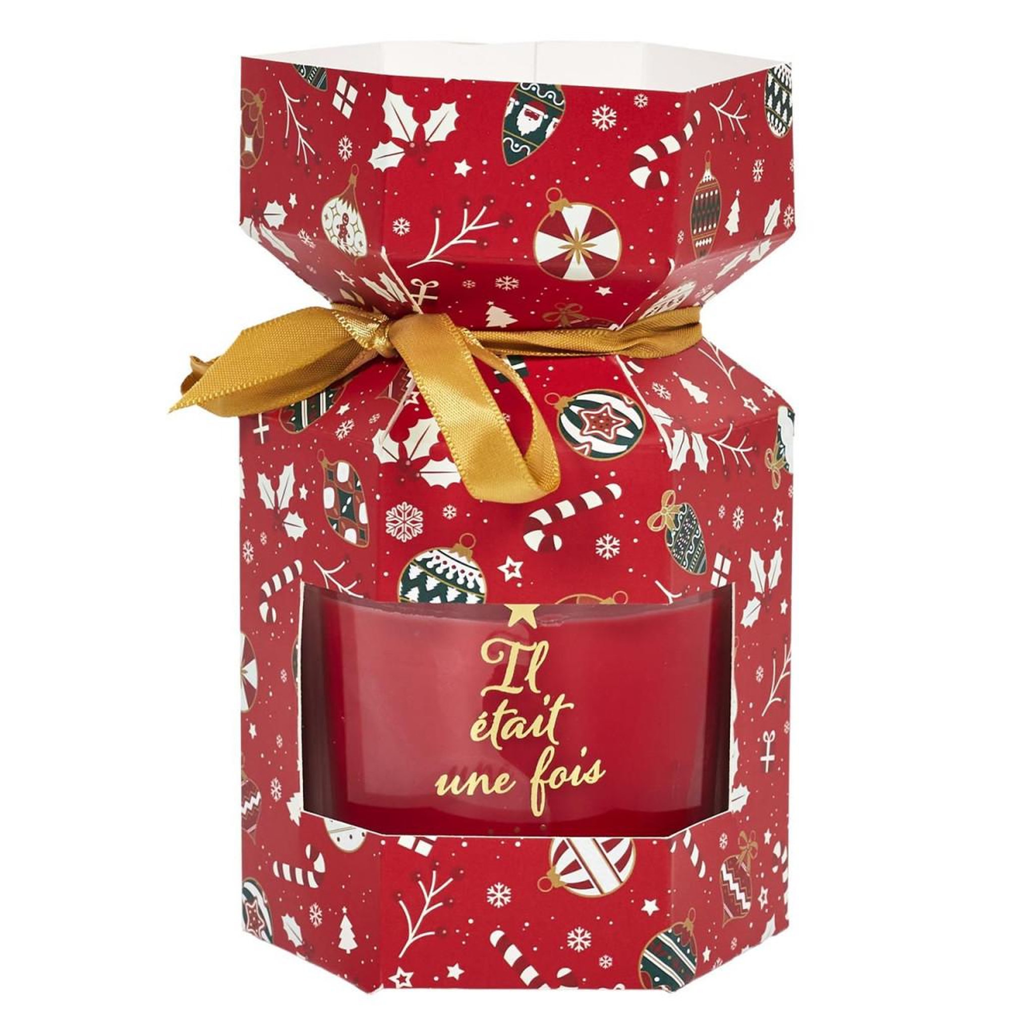 The Home Deco Factory Bougie parfumée cracker  noël  180g cannelle