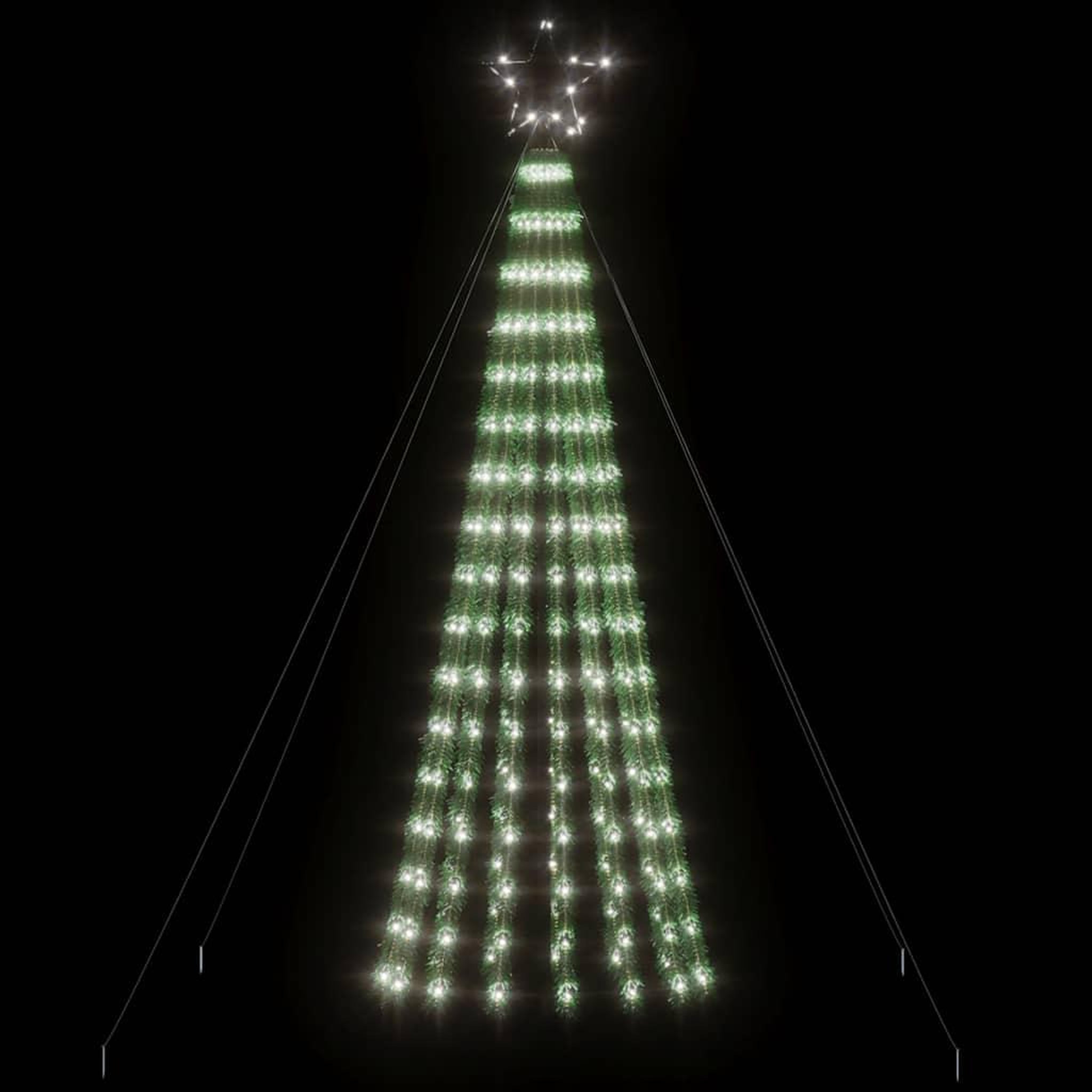 Voir la diapositive 3 : VIDAXL Sapin de Noël a LED 275 LED blanc froid 180 cm