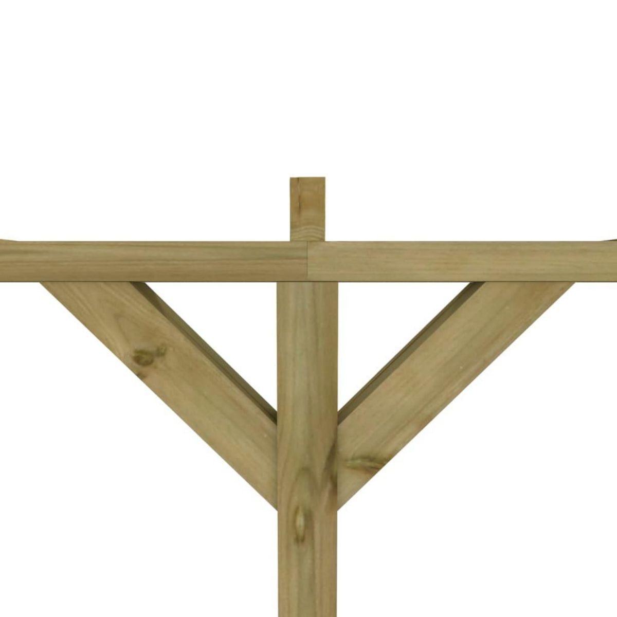 VIDAXL Pergola a appentis 2 x 4 x 2,2 m Bois