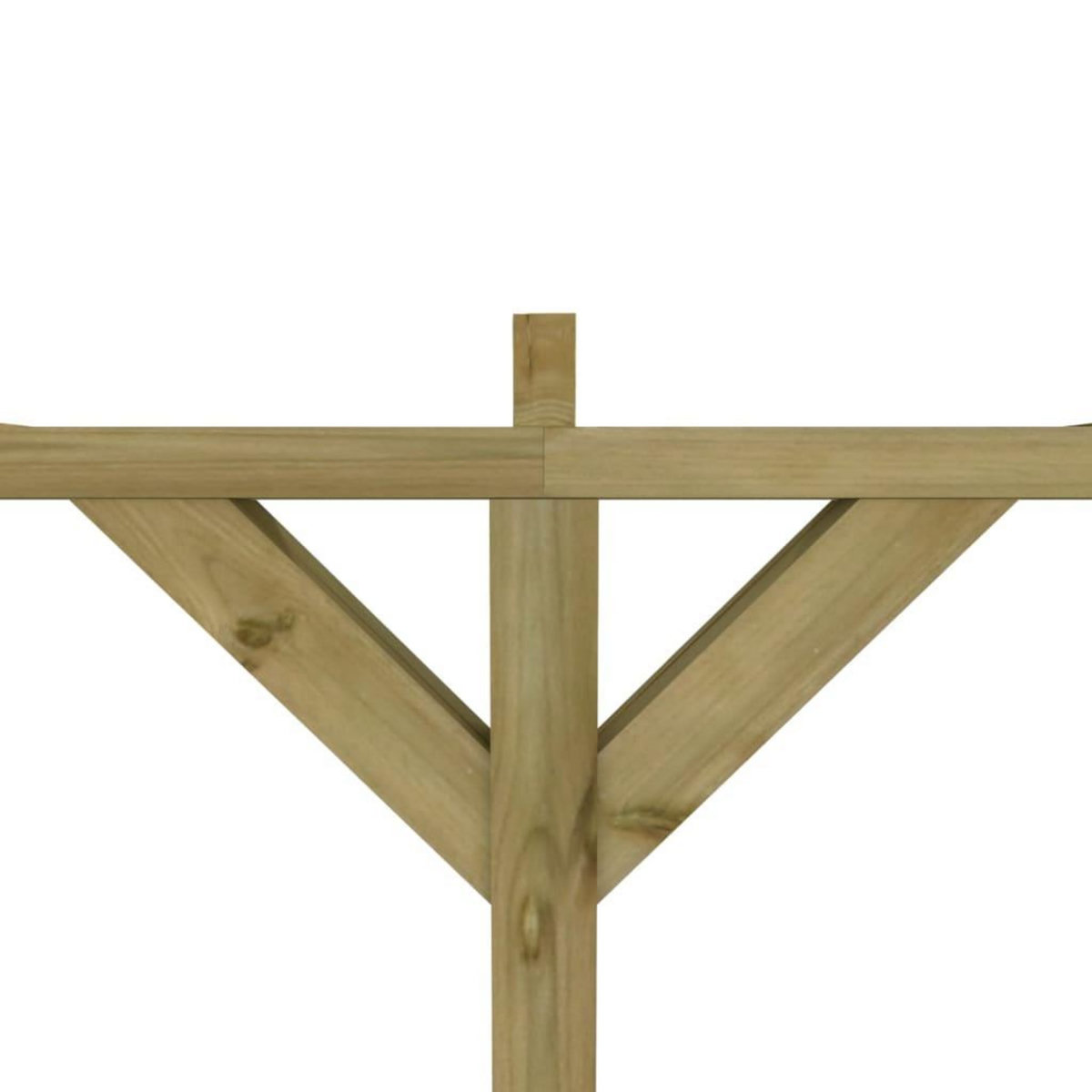 VIDAXL Pergola a appentis 2 x 4 x 2,2 m Bois