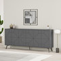 Voir la diapositive 2 : Habitat et Jardin Buffet en bois  Dune  - 183 x 35 x 77 cm - Anthracite