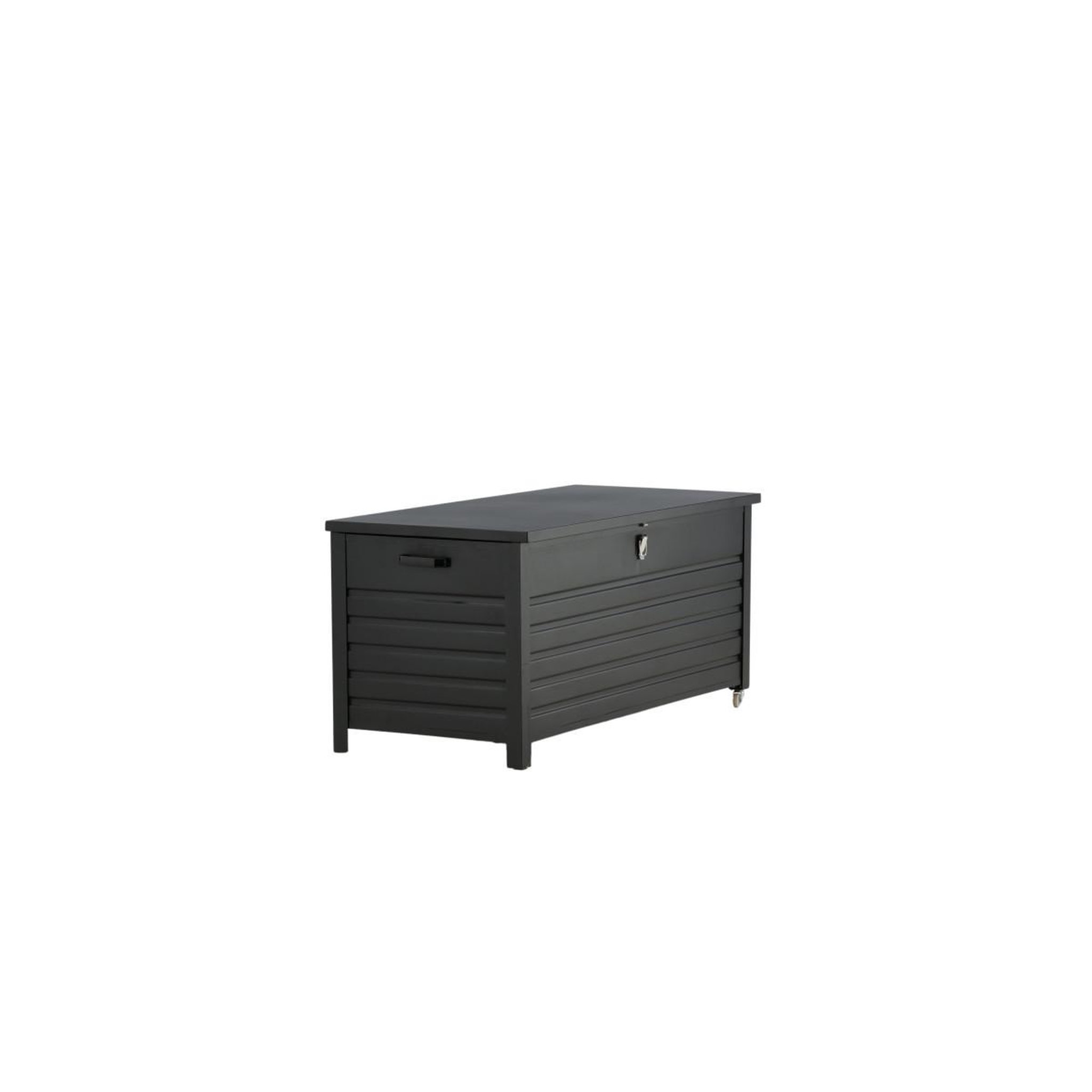 Voir la diapositive 2 : Paris Prix Coffre de jardin en métal  elsa  130cm noir
