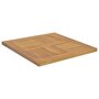 Voir la diapositive 3 : VIDAXL Dessus de table carre 50x50x2,5 cm Bois de teck massif