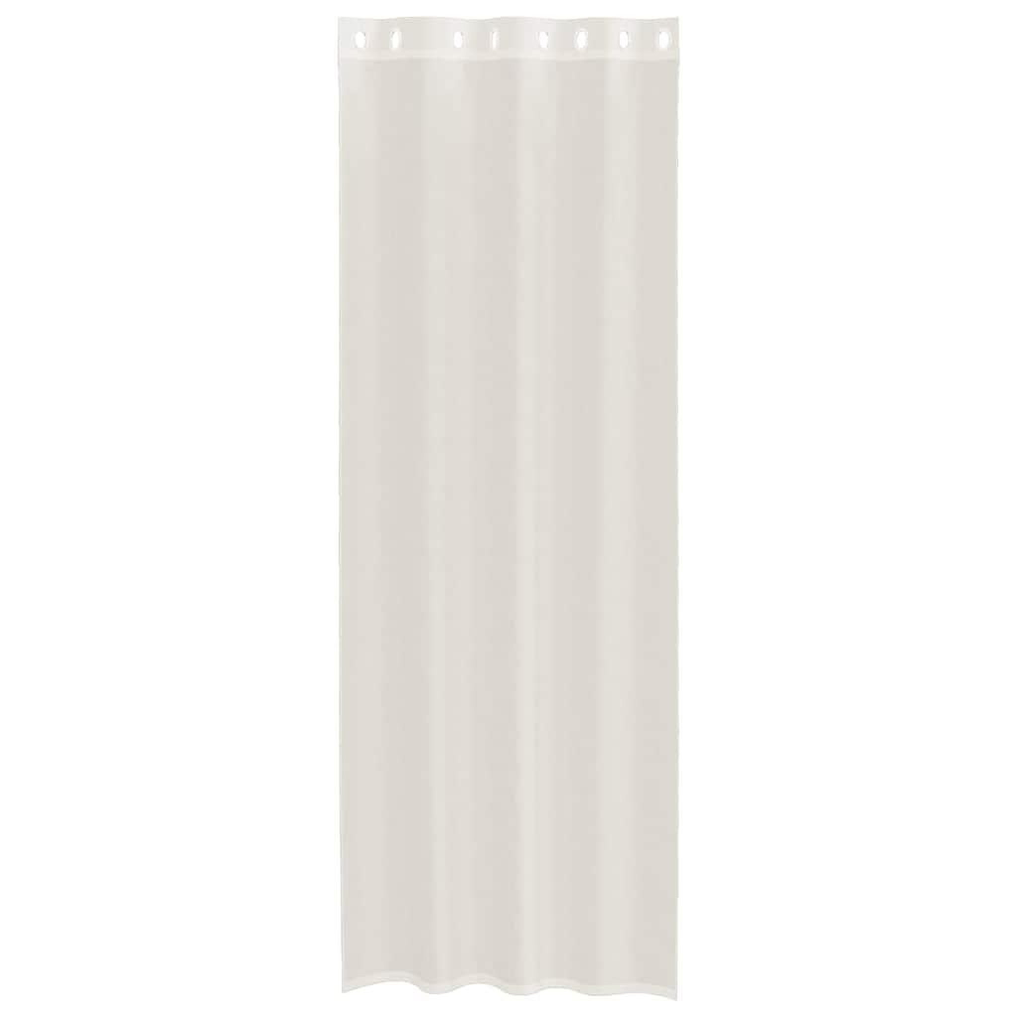 Voir la diapositive 4 : VIDAXL Rideaux en voile avec œillets 2 pcs creme 140x260 cm