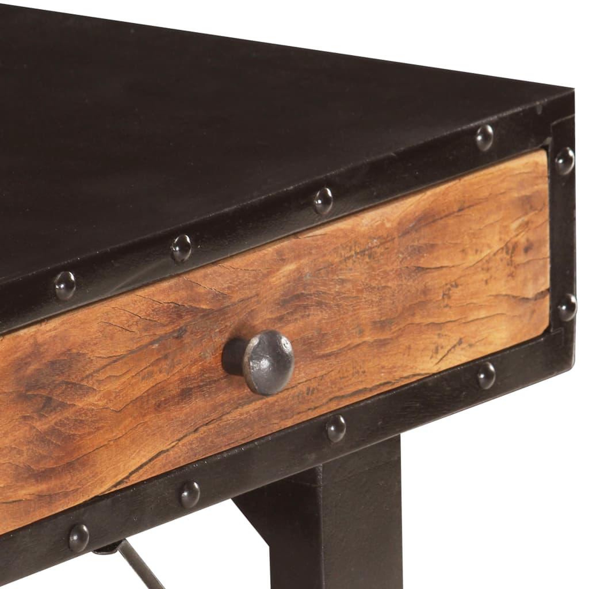 Voir la diapositive 5 : VIDAXL Table console 118x35x76 cm Bois de recuperation massif