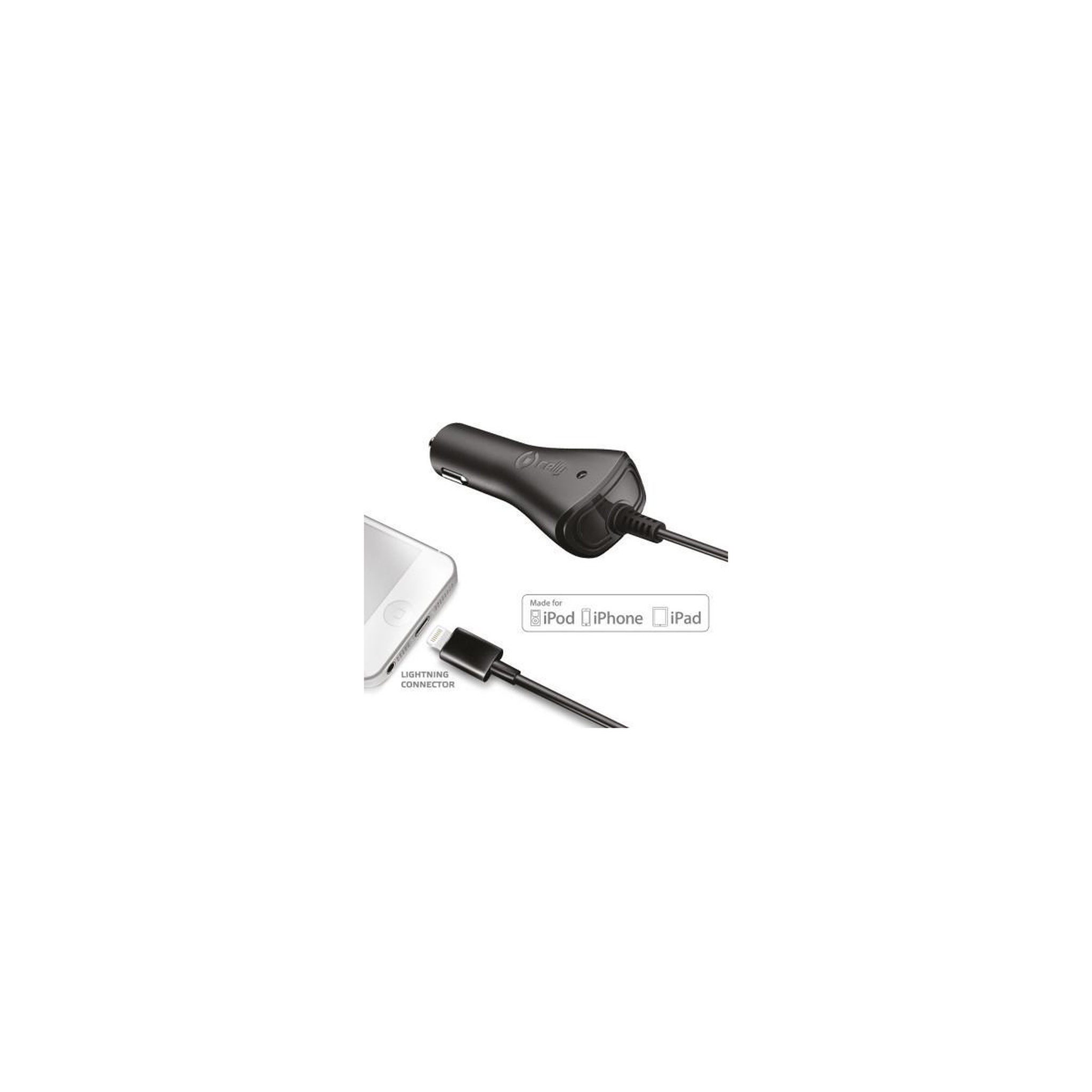 CELLY Celly CCIP5 chargeur d'appareils mobiles Téléphone portable, MP3, Tablette Noir Allume-cigare Auto