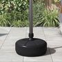 Voir la diapositive 3 : VIDAXL Socle de parasol Rempli de sable/d'eau 15 L Noir
