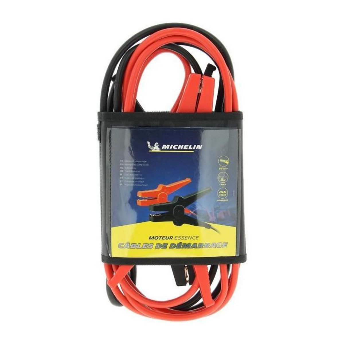 MICHELIN Câbles démarrage - MICHELIN - 9512 - 16mm² - 3M - Démarrage des moteurs a essence de cylindrée maximale 2,5L