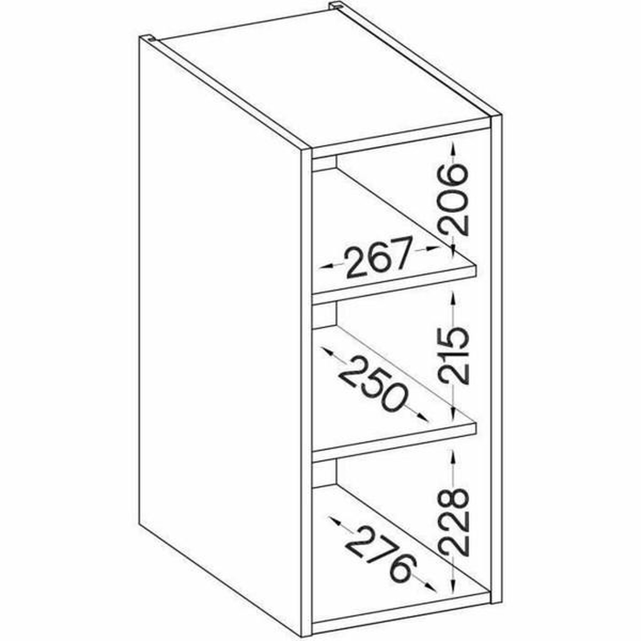 Voir la diapositive 4 : MARKET24 Armoire 30 x 31,6 x 72 cm Chêne