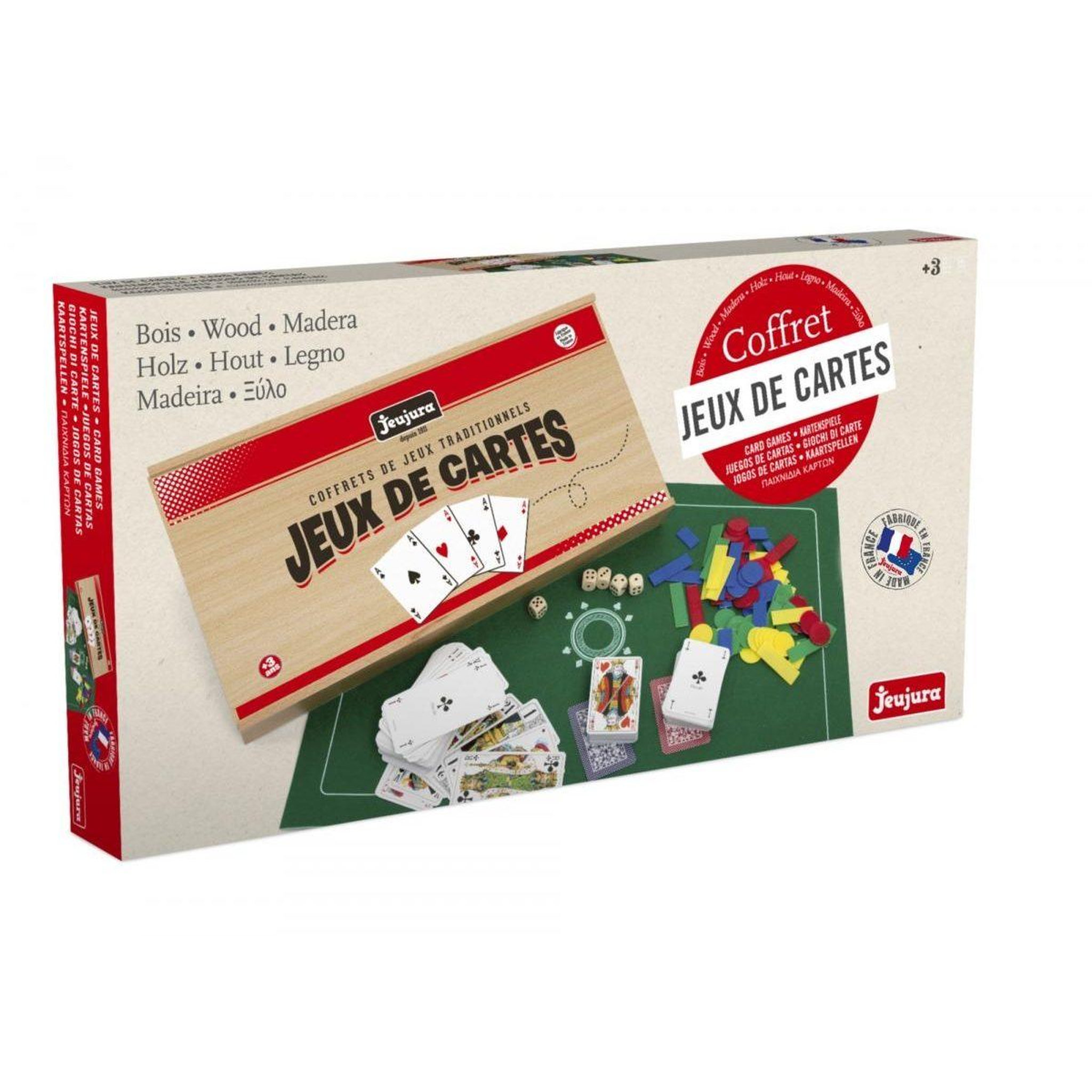 Voir la diapositive 2 : JeuJura Coffret de jeux de cartes