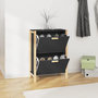 Voir la diapositive 1 : VIDAXL Armoire a chaussures Noir 57,5x33x80 cm Bois d'ingenierie