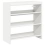Voir la diapositive 2 : VIDAXL Etagere a chaussures blanc 60x25x62 cm bois d'ingenierie