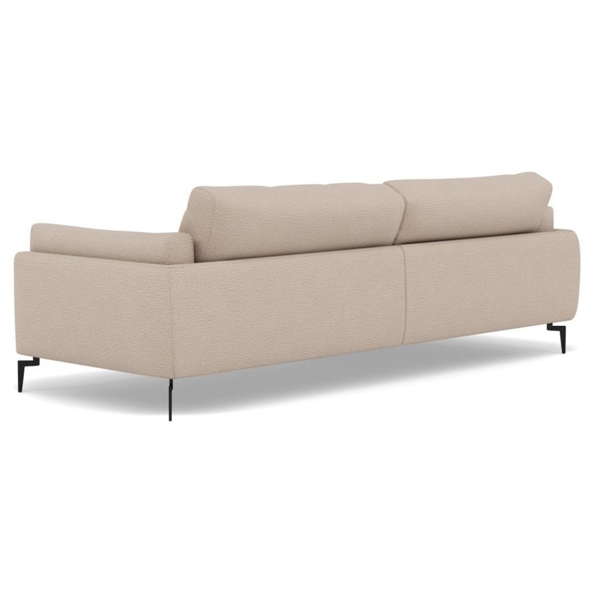 LISA DESIGN Carlos - canapé d'angle gauche 4 places ultra moelleux en tissu texturé