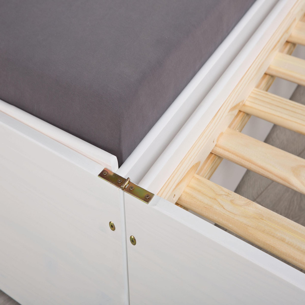 INTERLINK Lit gigogne LOTAR 90x200 blanc