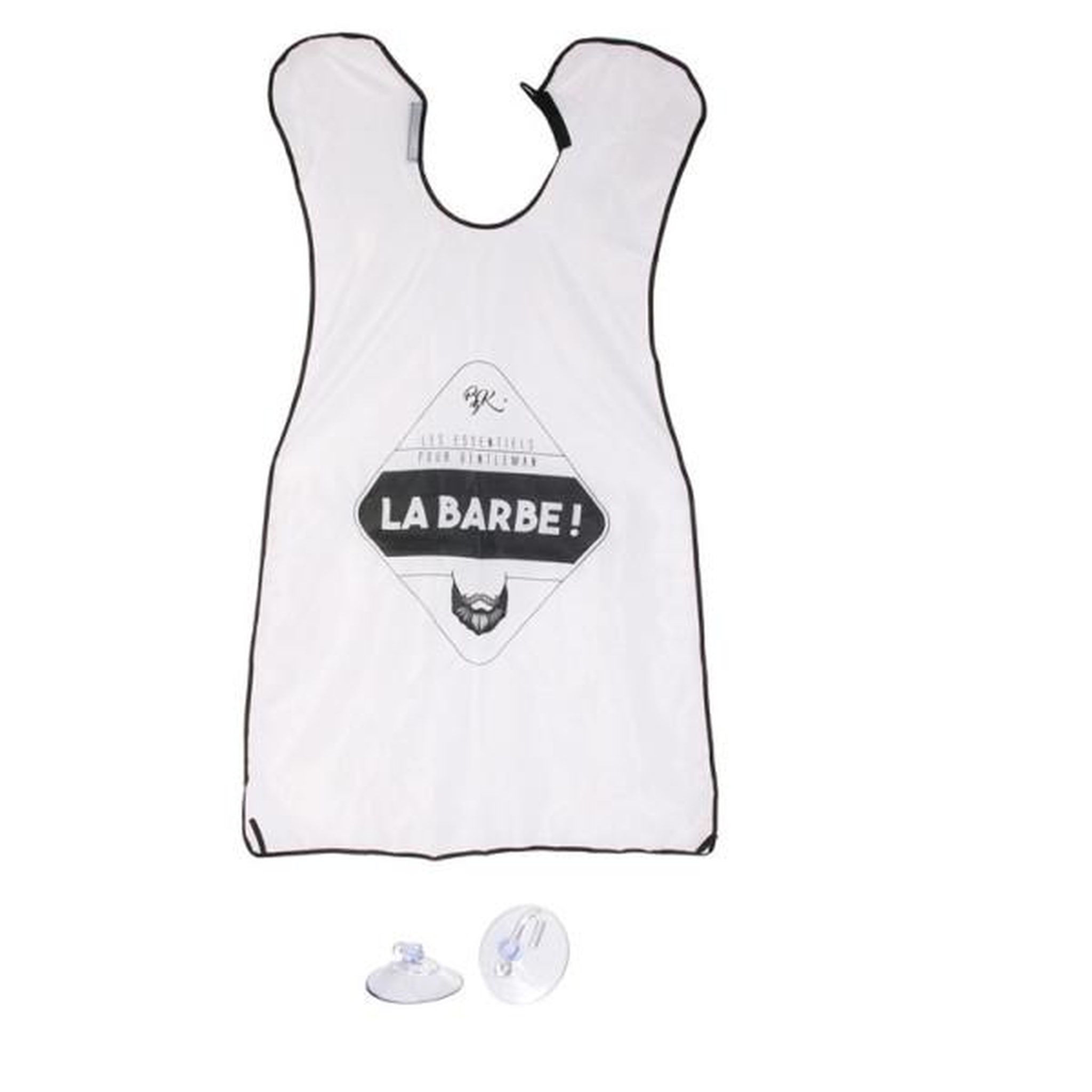 Cosmetic Club Tablier à barbe et moustache cosmetic club m18 blanc et noir