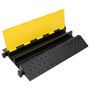Voir la diapositive 4 : VIDAXL Rampe de protection de cable avec 2 canaux 90 cm caoutchouc