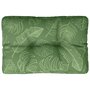 Voir la diapositive 2 : VIDAXL Coussin de palette motif de feuilles 50x40x12 cm tissu