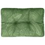 Voir la diapositive 2 : VIDAXL Coussin de palette motif de feuilles 50x40x12 cm tissu