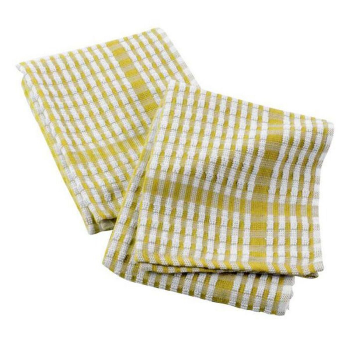 Paris Prix Lot de 2 Torchons de Cuisine  Mineo  50x70cm Jaune