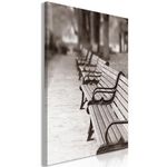 Paris Prix Tableau Imprimé  Park Benches. Coloris disponibles : Multicolore