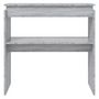 Voir la diapositive 3 : VIDAXL Table console Sonoma gris 80x30x80 cm Bois d'ingenierie