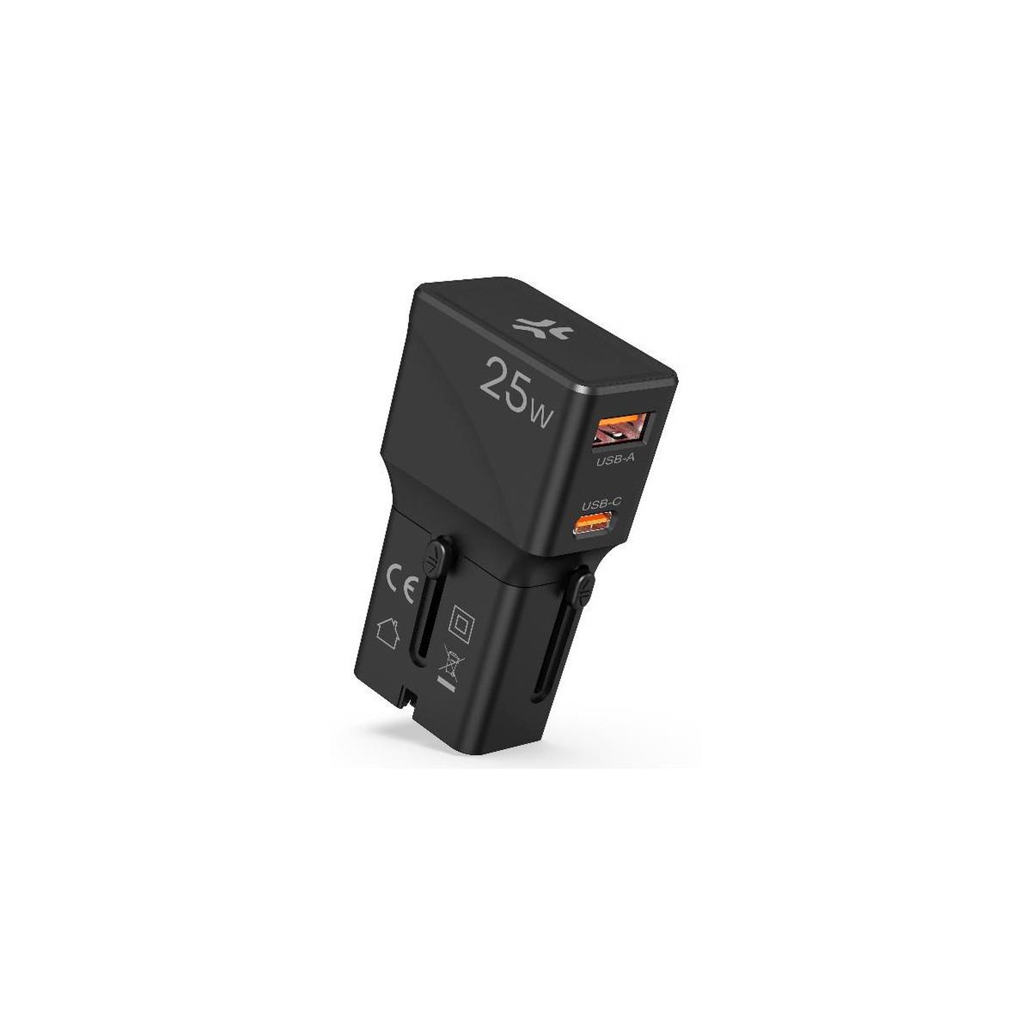 CELLY Celly MULTIPLUGSL25W chargeur d'appareils mobiles Casques, Smartphone, Tablette Noir Secteur Charge rapide Intérieure