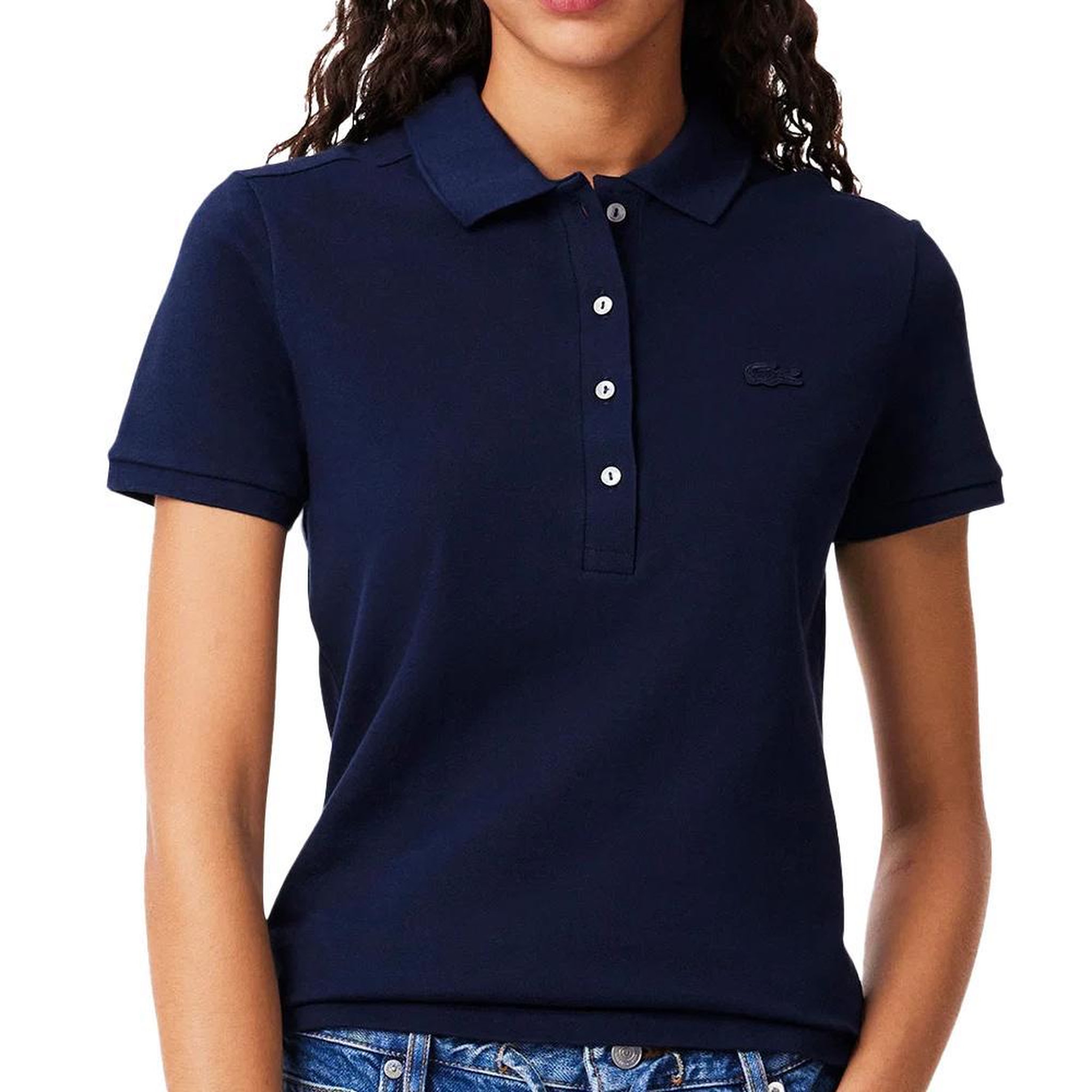Lacoste Polo Marine Femme Lacoste PF5462-031. Coloris disponibles : Bleu