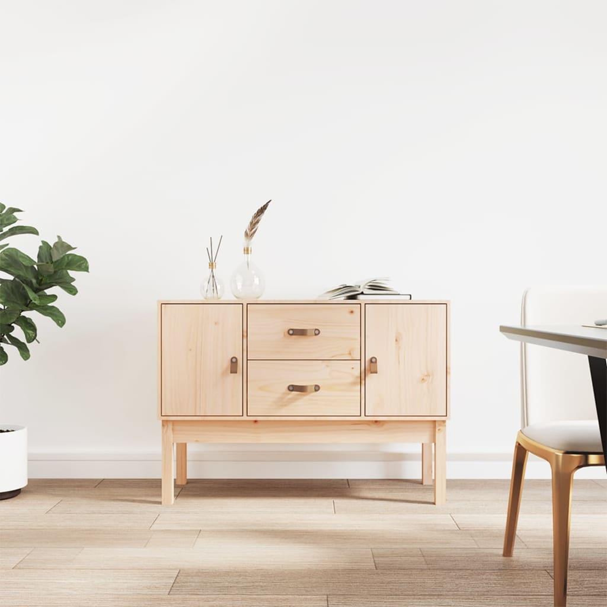 Voir la diapositive 1 : VIDAXL Buffet 110x40x78 cm Bois massif de pin