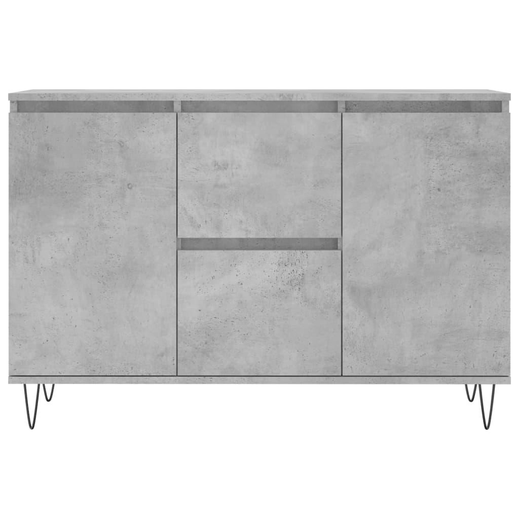 Voir la diapositive 5 : VIDAXL Buffet gris beton 104x35x70 cm bois d'ingenierie