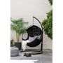 Voir la diapositive 3 : Paris Prix Pouf Design  Miami  50cm Noir & Blanc