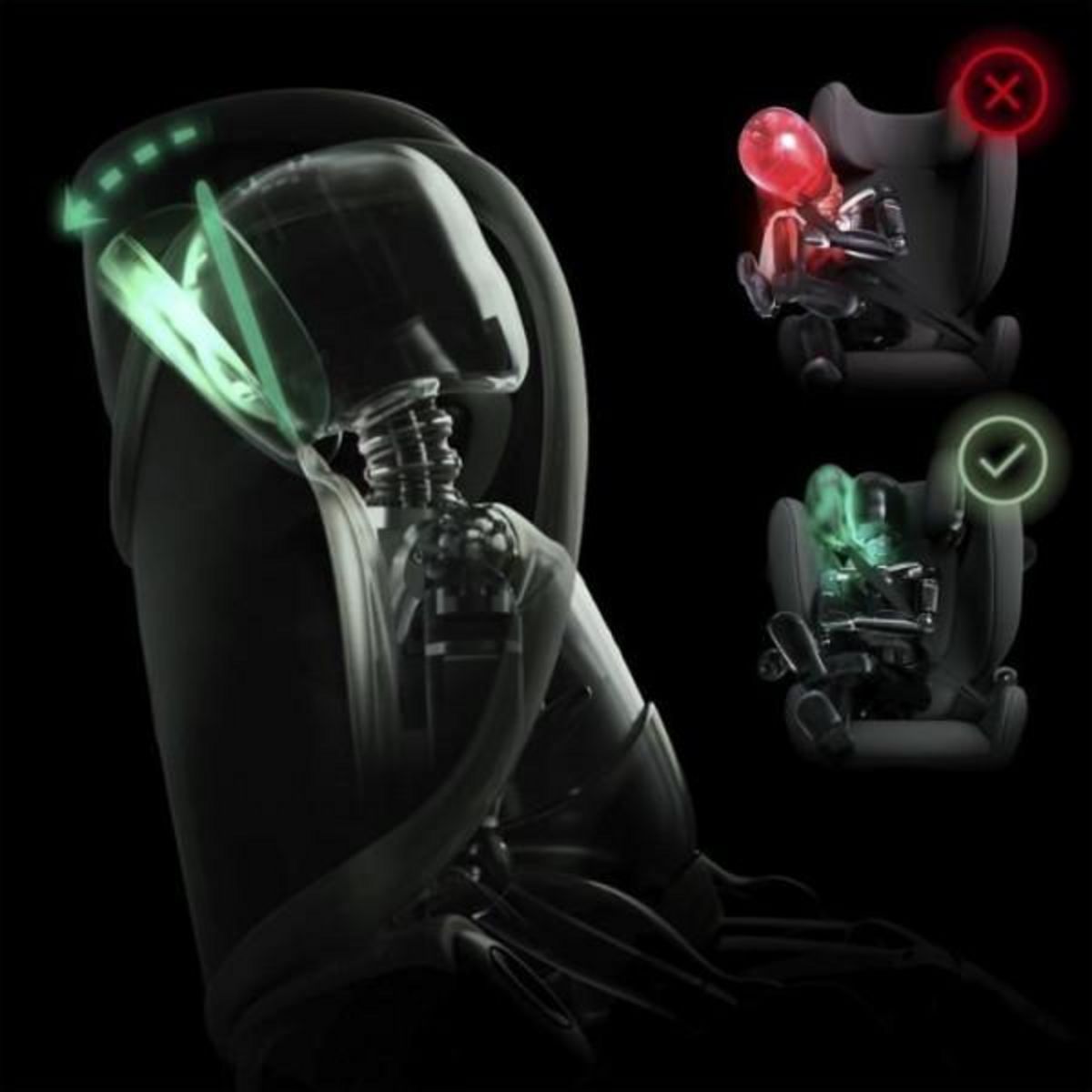 CYBEX Siege Auto  CBX by CYBEX SOLUTION X I-FIX 3 a 12 ans - Groupe 2/3 - 100 a 150 cm Grey | grey