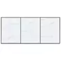 VIDAXL Table de salle a manger Blanc 200x100x75 cm Verre trempe