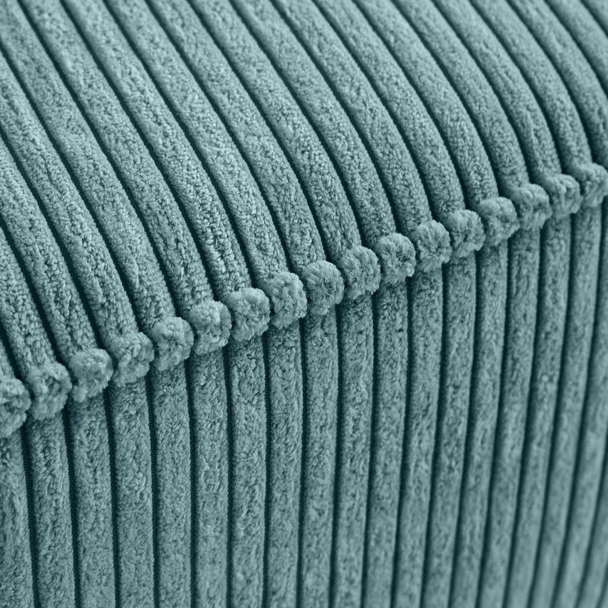 Voir la diapositive 5 : BEST MOBILIER Charlie - pouf - pieds hauts - en velours côtelé