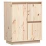 Voir la diapositive 2 : VIDAXL Buffet 60x34x75 cm Bois massif de pin