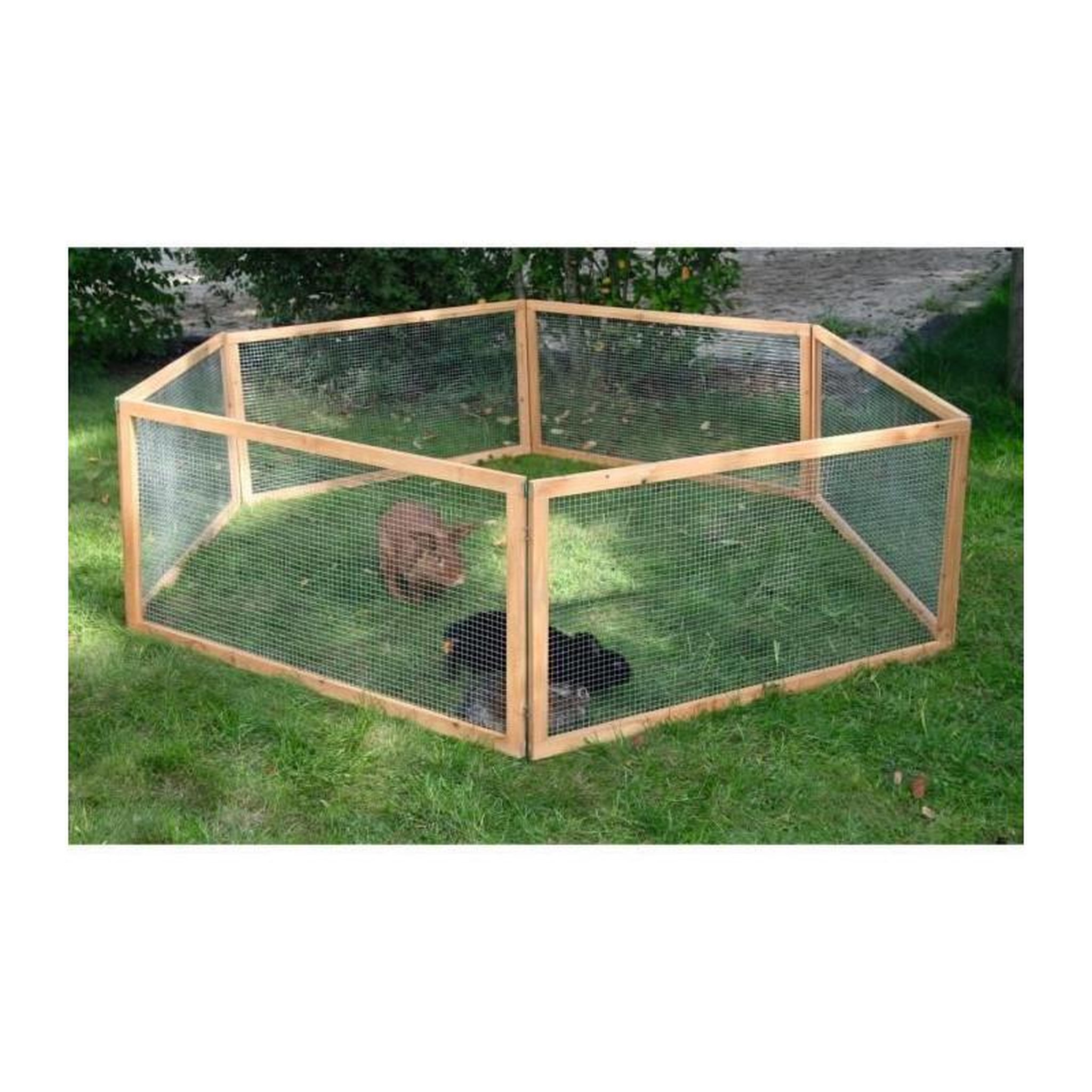 Voir la diapositive 2 : KERBL KERBL Cage exterieur Vario pour rongeurs - 120x120x59cm
