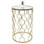 Voir la diapositive 3 : Paris Prix Lot de 2 Tables d'Appoint Gigognes  Dubai  55cm Or