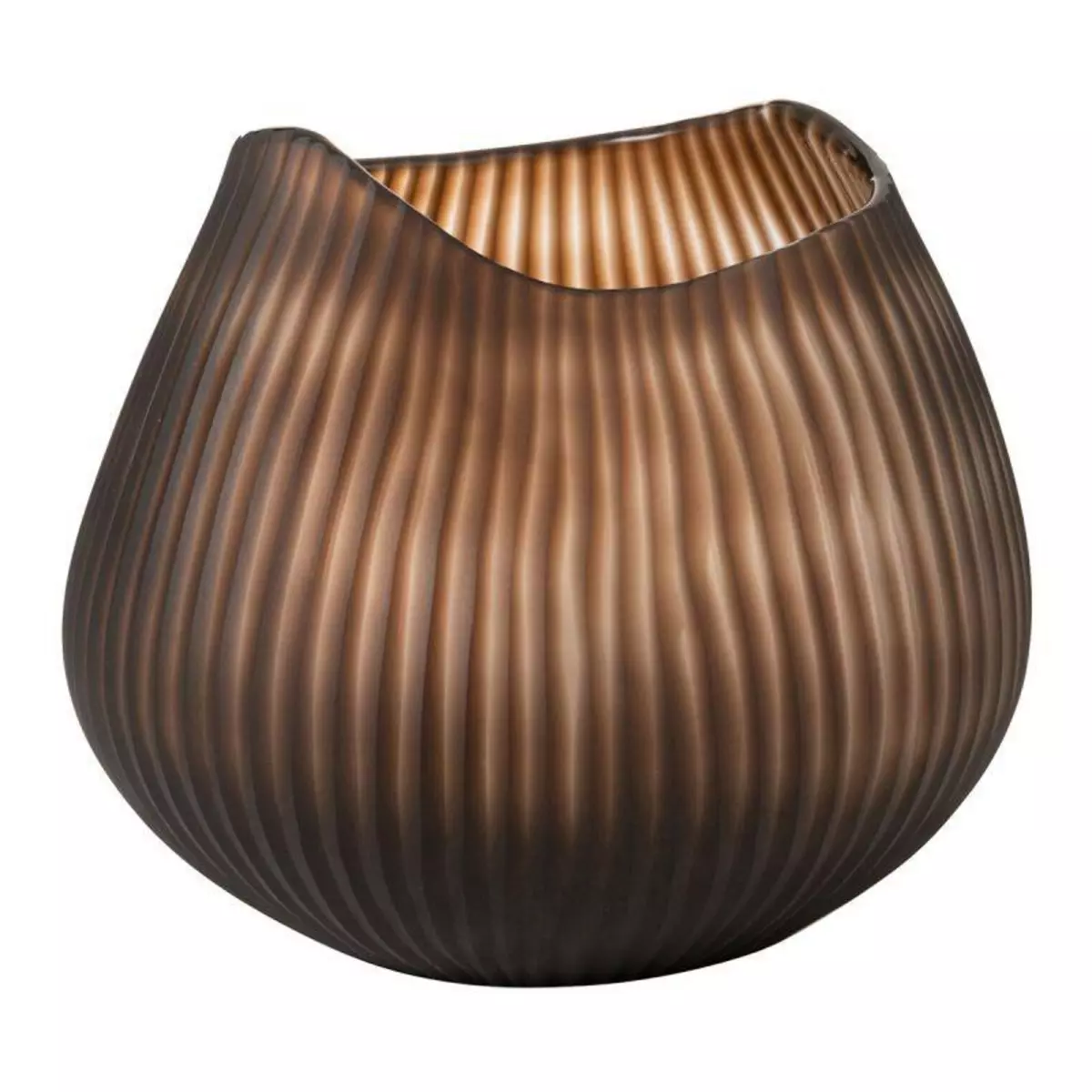 Paris Prix Vase Design Ligne  Octave  19cm Marron
