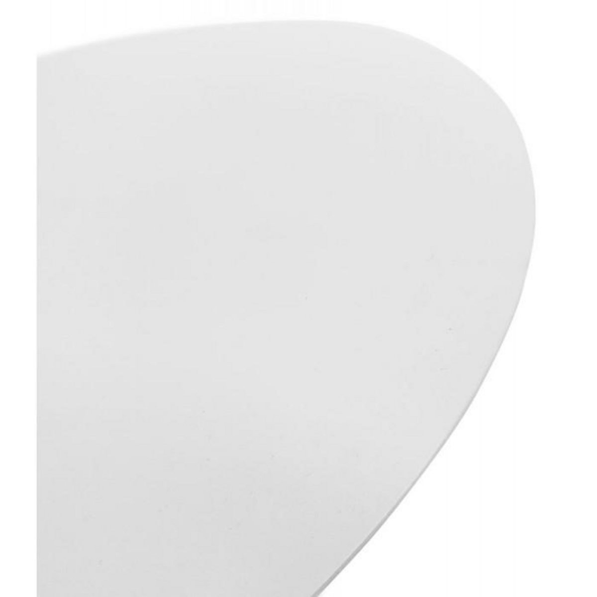 Paris Prix Table d'Appoint Ovale en Métal  Melisa  45cm Blanc