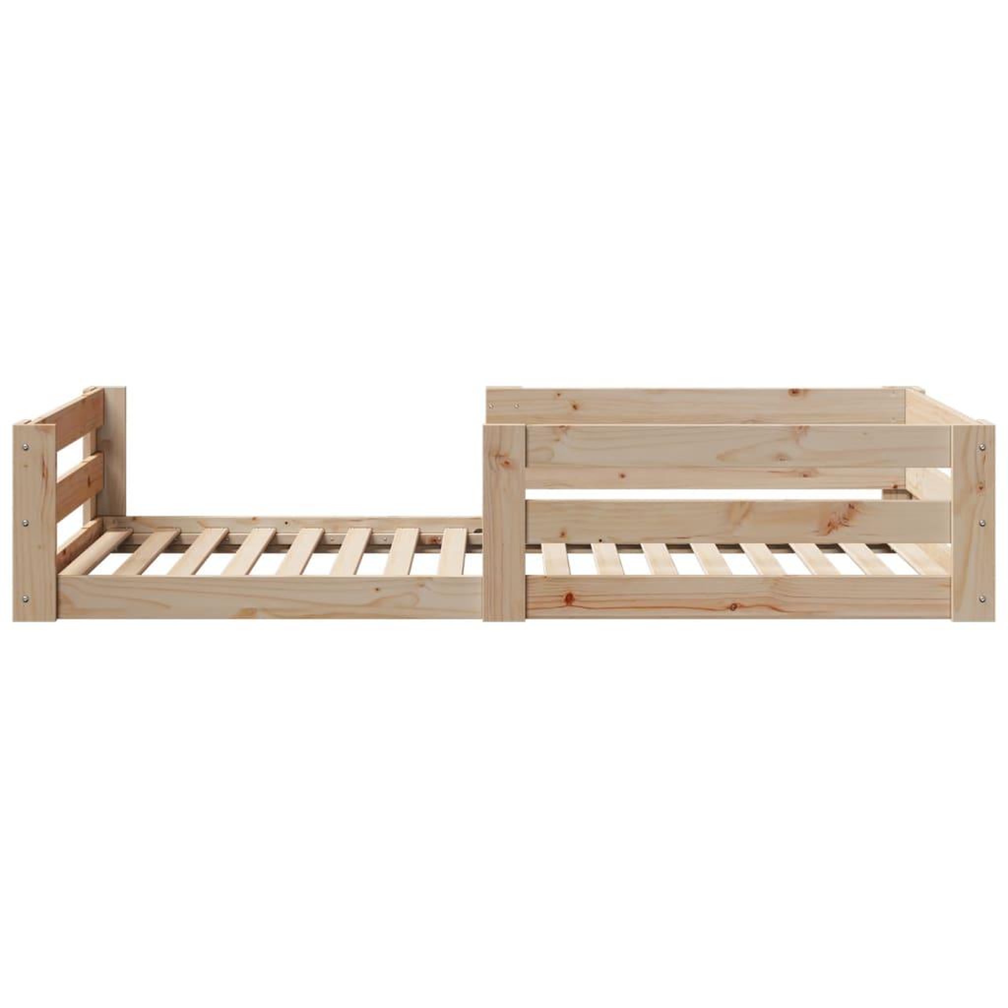 Voir la diapositive 5 : VIDAXL Cadre de lit sans matelas 80x200 cm bois massif de pin