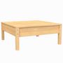Voir la diapositive 4 : VIDAXL Salon de jardin 3 pcs avec coussins creme Bois de pin massif