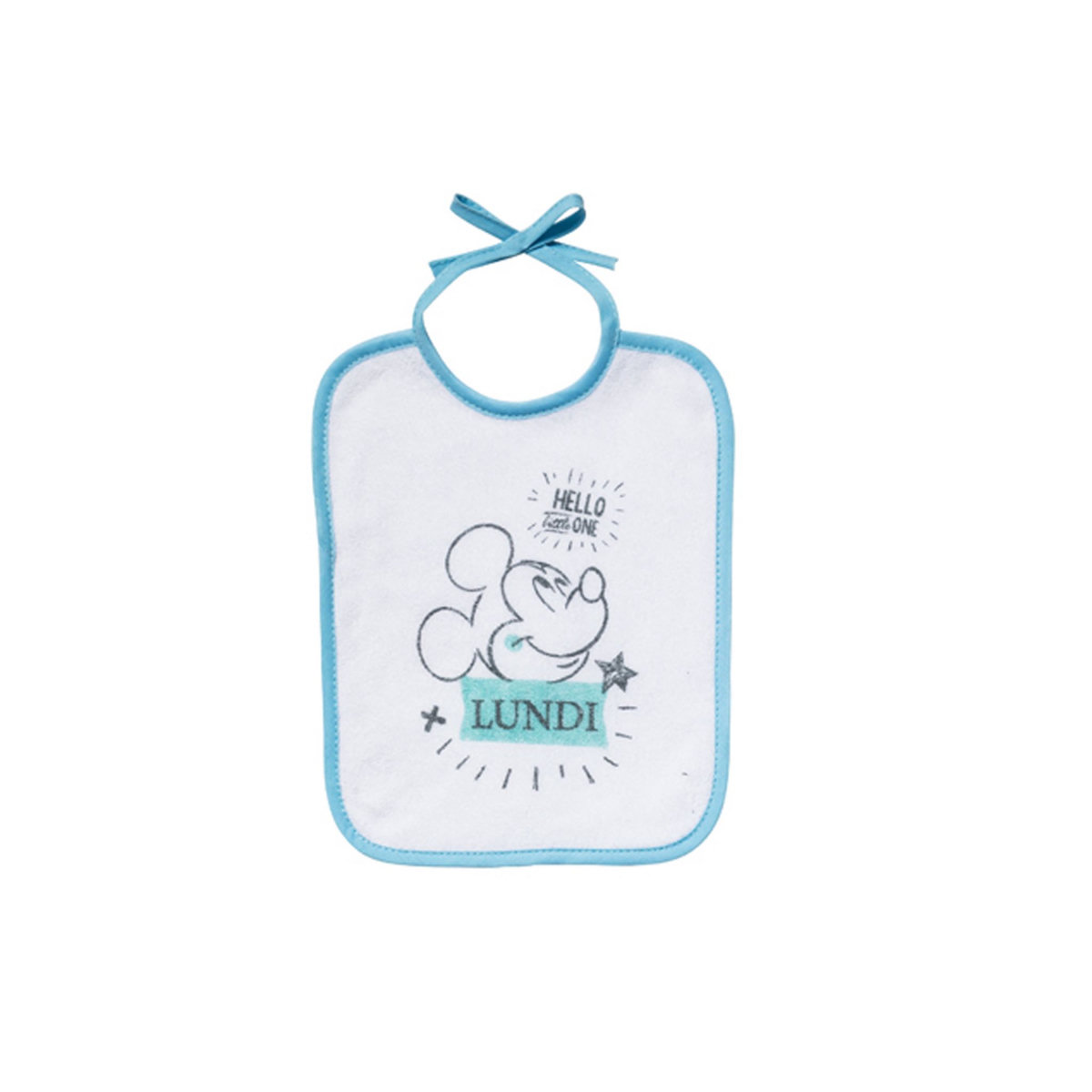 DISNEY Lot de 7 bavoirs naissance Mickey Little One            